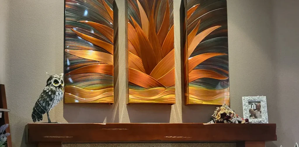 Copper Metal Wall Art