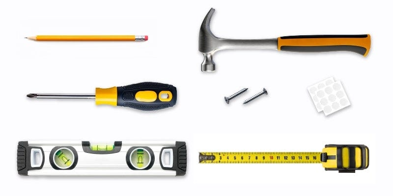 gather-the-tools-for-hanging-wall-art