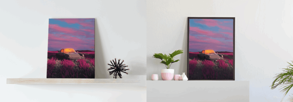When to Choose Framed Over Canvas