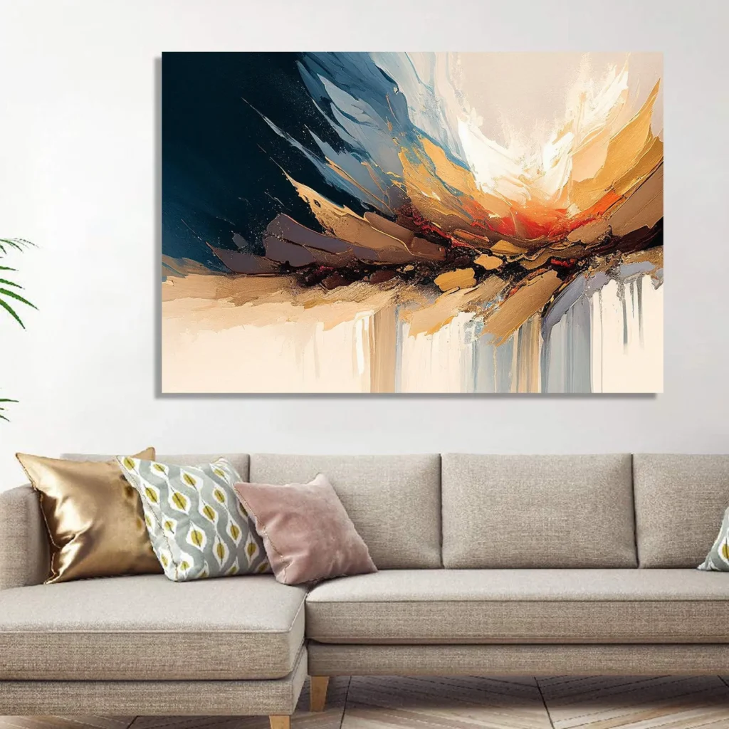 Abstract Wall Art for Living Room