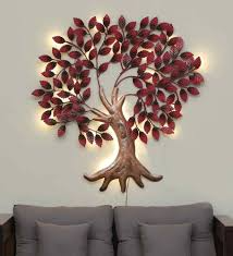 nature and metal flower wall art