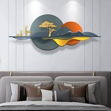 nature and metal flower wall art