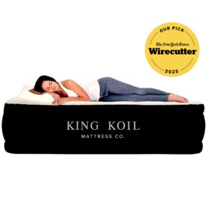 King Koil Luxury Air Mattress with High-Speed Built-in Pump