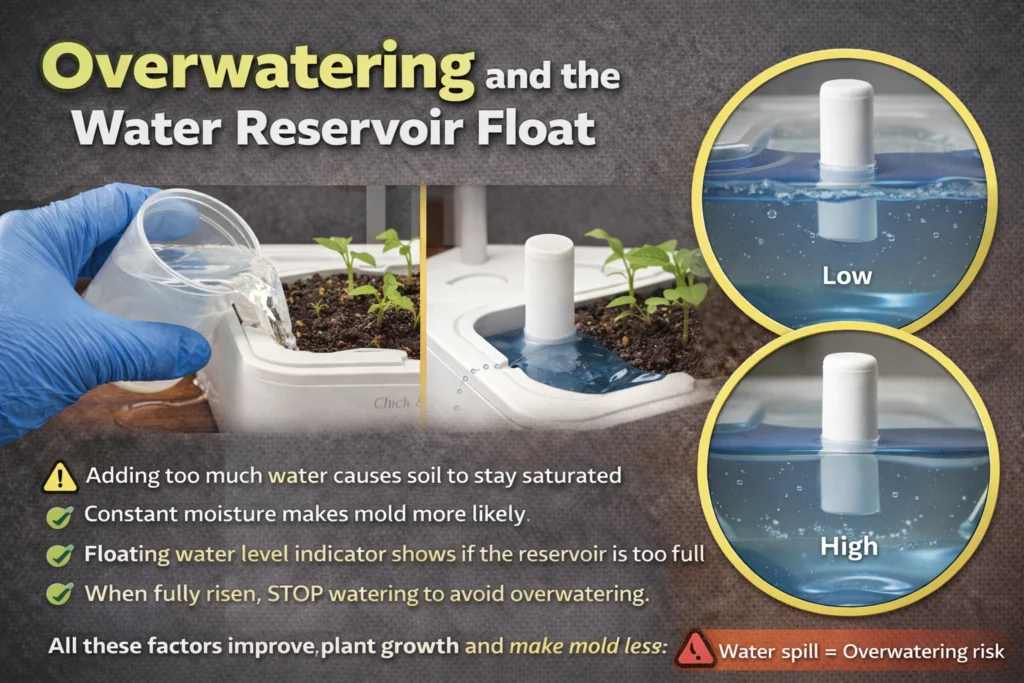 Overwatering and the Water Reservoir Float