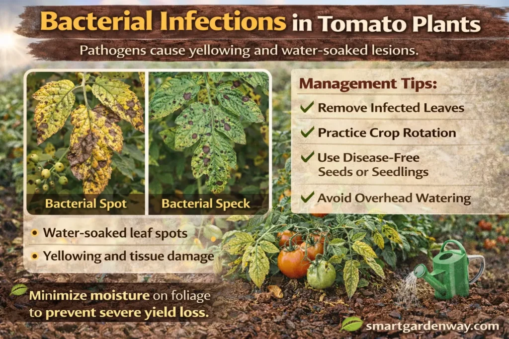 Bacterial Infections in Tomato Plants