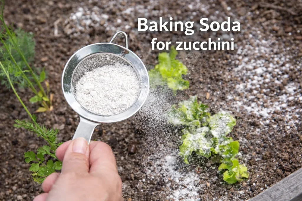 Baking Soda Solution for zucchini