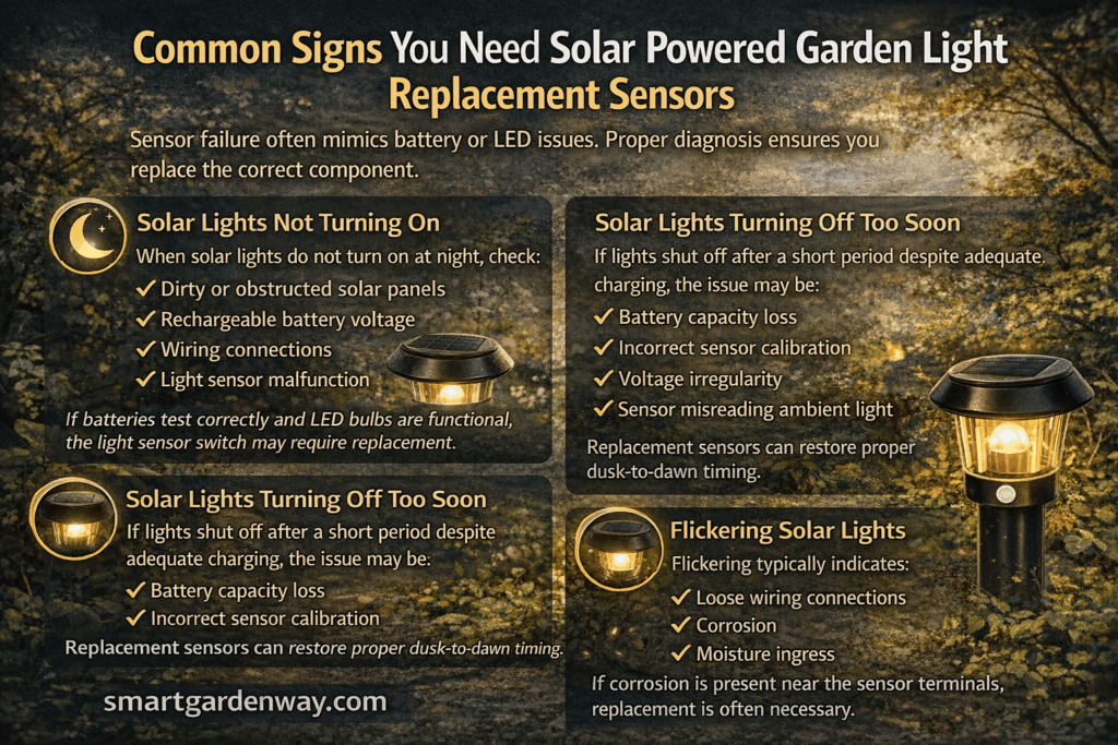 Common Signs You Need Solar Powered Garden Light Replacement Sensors