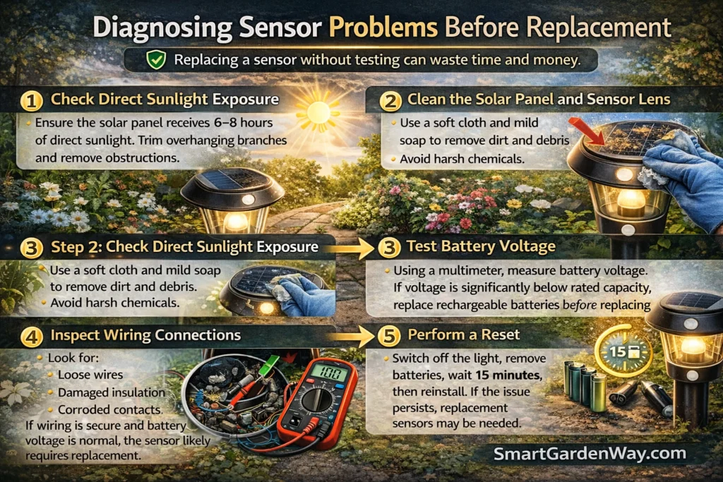 Types of Solar Powered Garden Light Replacement Sensors