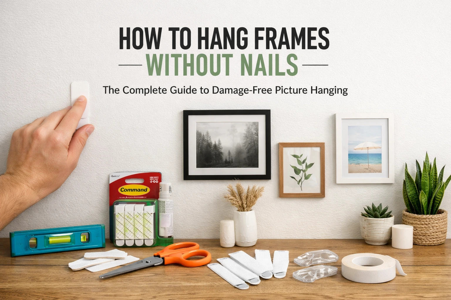 How to Hang Frames Without Nails