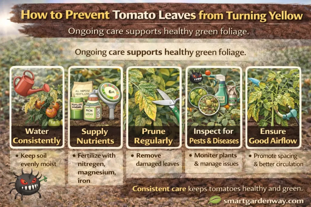 How to Prevent Tomato Leaves from Turning Yellow