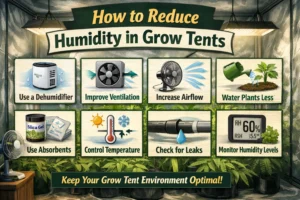 How to Reduce Humidity in Grow Tents