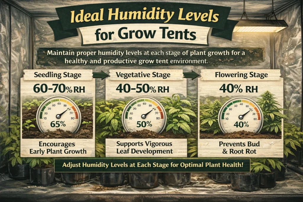 Ideal Humidity Levels for Grow Tents