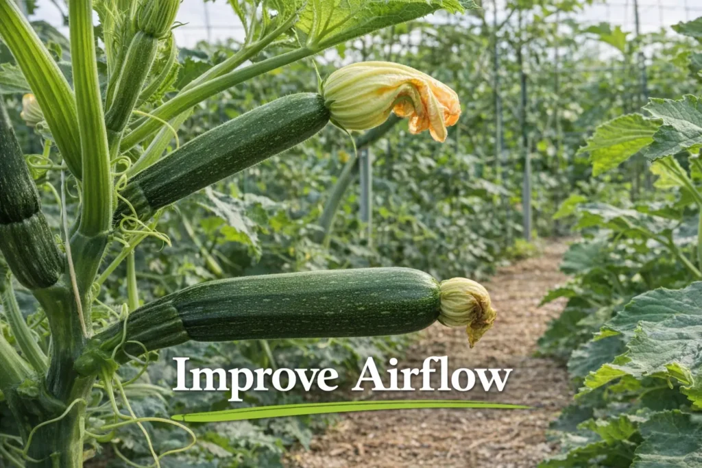 Improve Airflow in zucchini