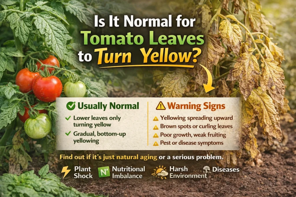 Is It Normal for Tomato Leaves to Turn Yellow?