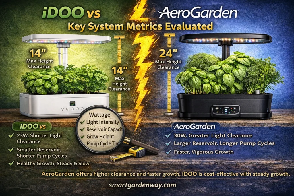 Key System Metrics Evaluated