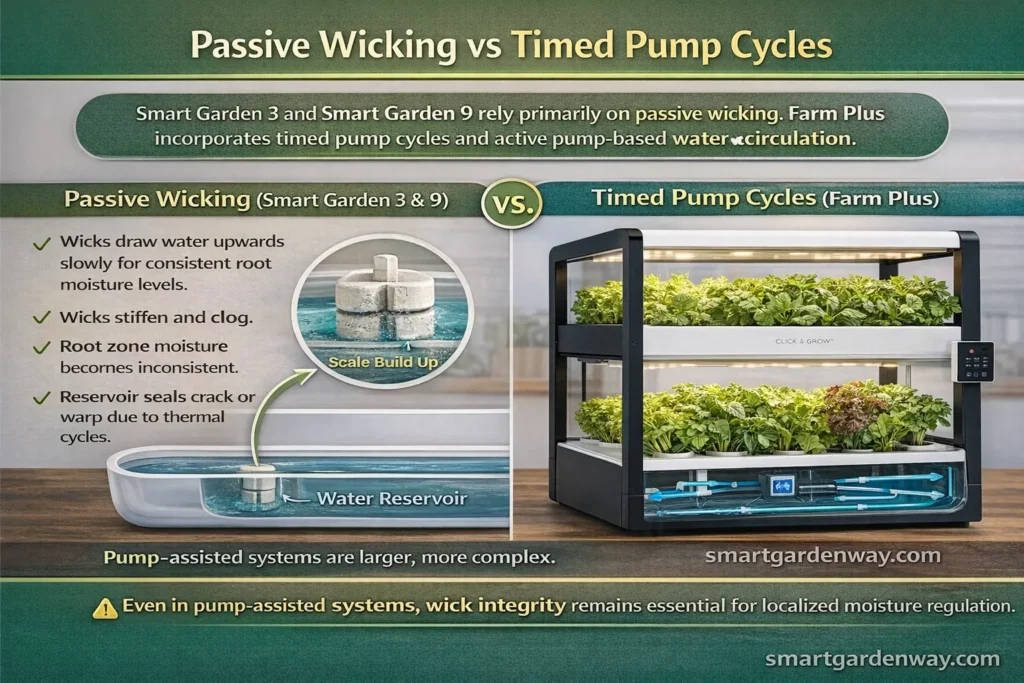 Passive Wicking vs Timed Pump Cycles