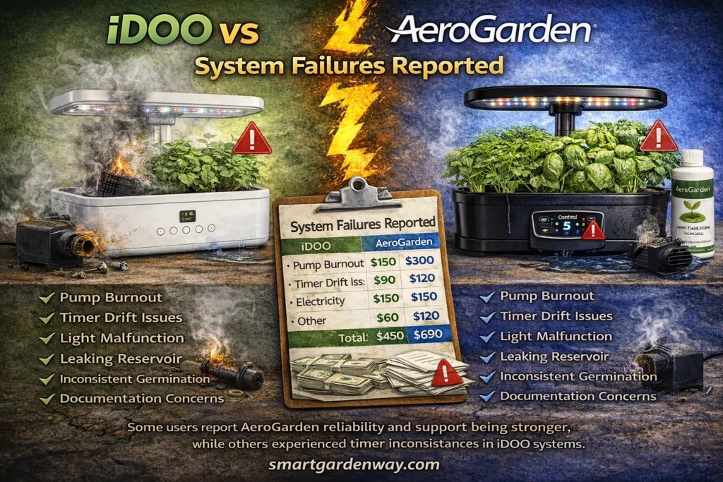 System Failures Reported