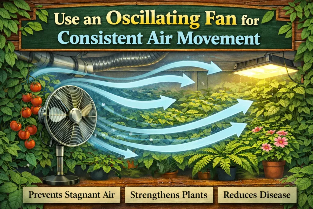Use an Oscillating Fan for Consistent Air Movement