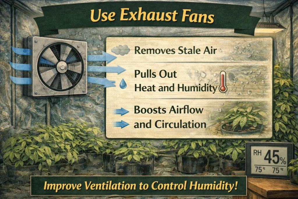 Use exhaust fans