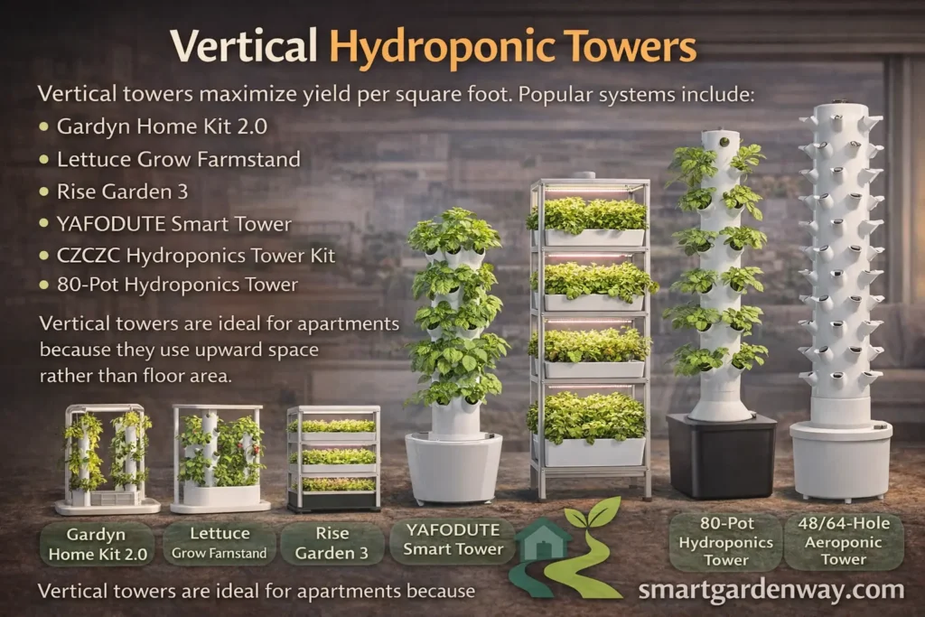 Vertical Hydroponic Towers