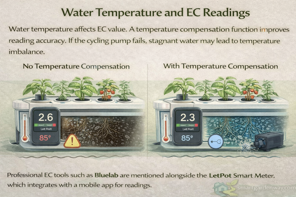 Water Temperature and EC Readings