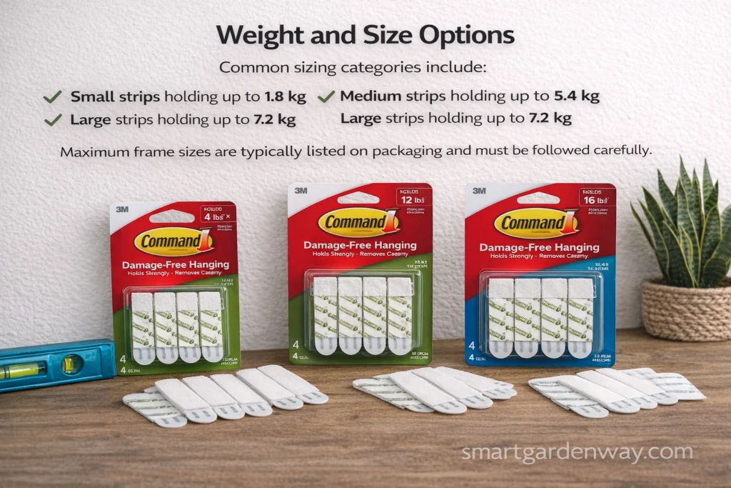 Weight and Size Options