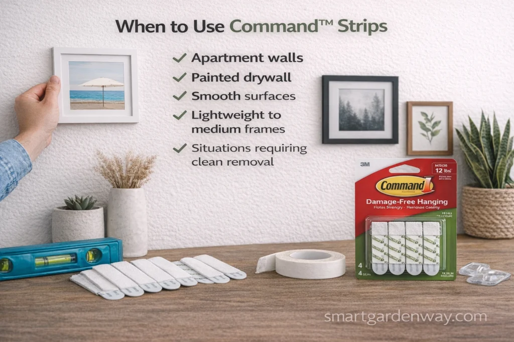When to Use Command™ Strips