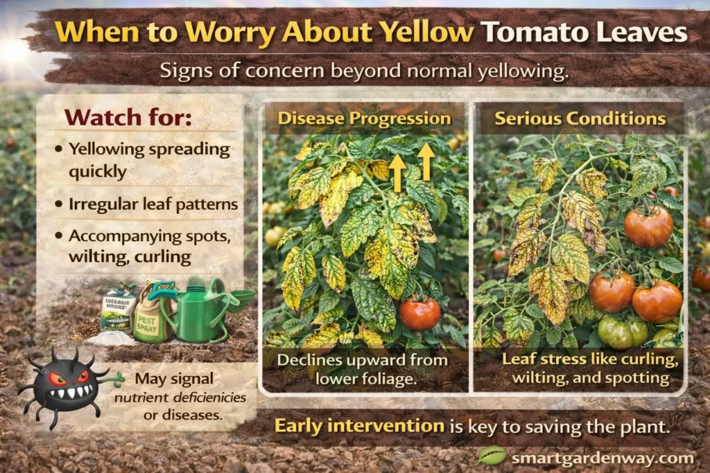 When to Worry About Yellow Tomato Leaves