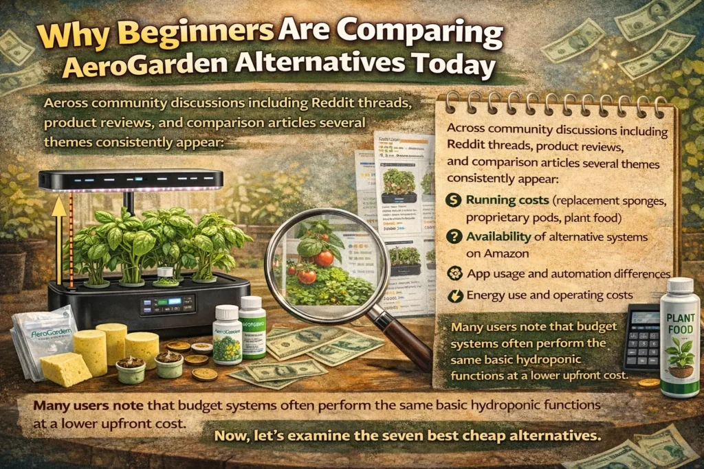 Why Beginners Are Comparing AeroGarden Alternatives Today