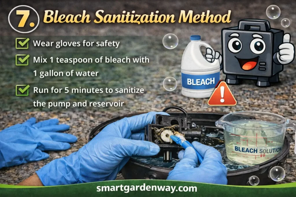 Bleach Sanitization Method