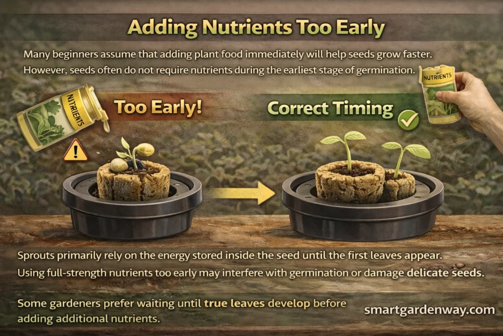Adding Nutrients Too Early