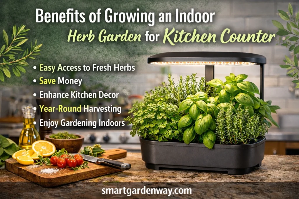 Benefits of Growing an Indoor Herb Garden for Kitchen Counter