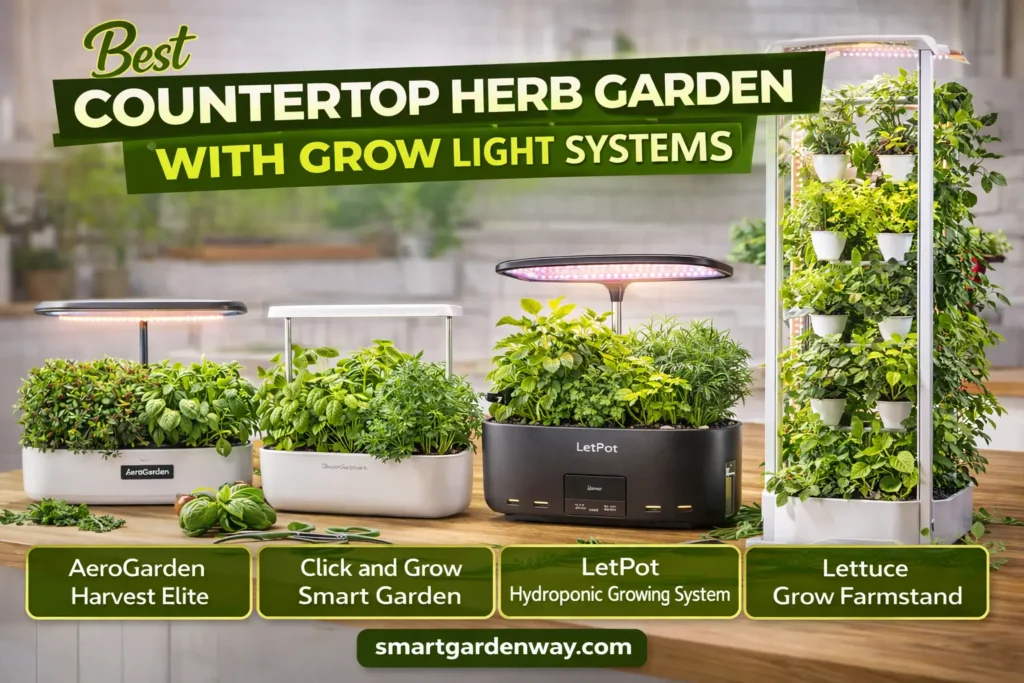 Best Countertop Herb Garden With Grow Light Systems