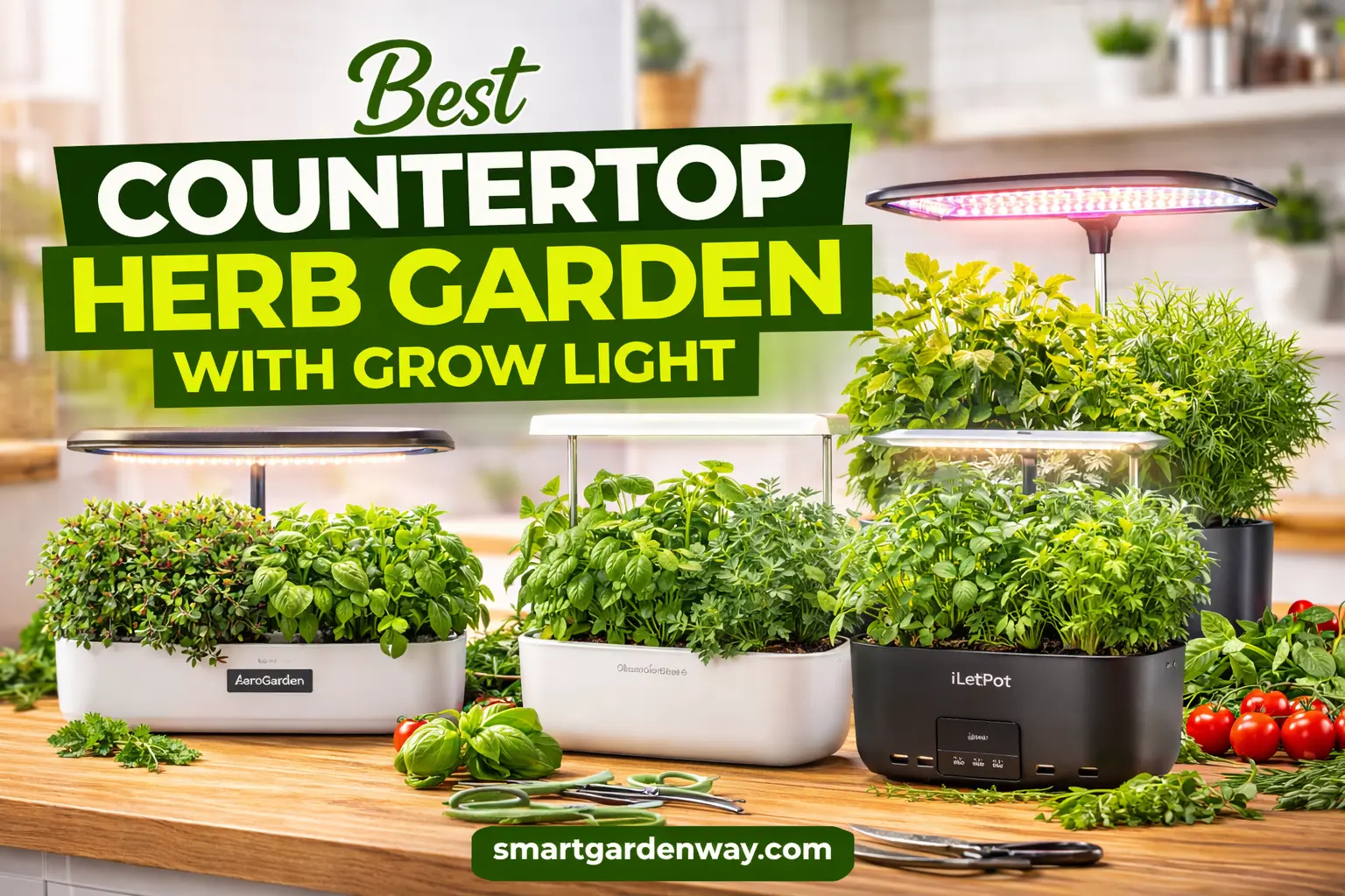 best countertop herb garden with grow light