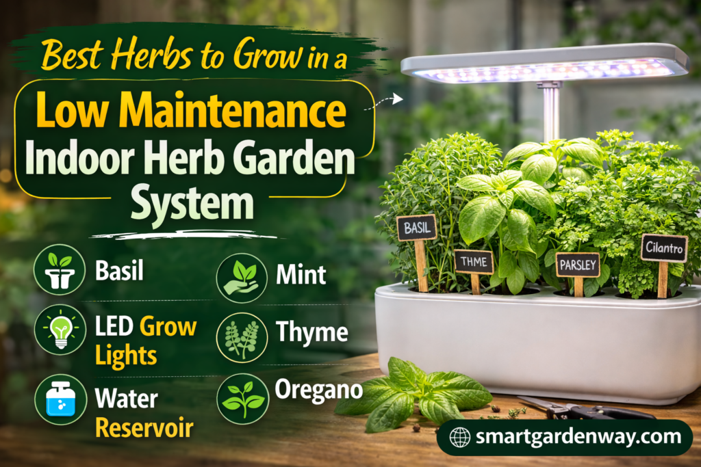 Best Herbs to Grow in a Low Maintenance Indoor Herb Garden System