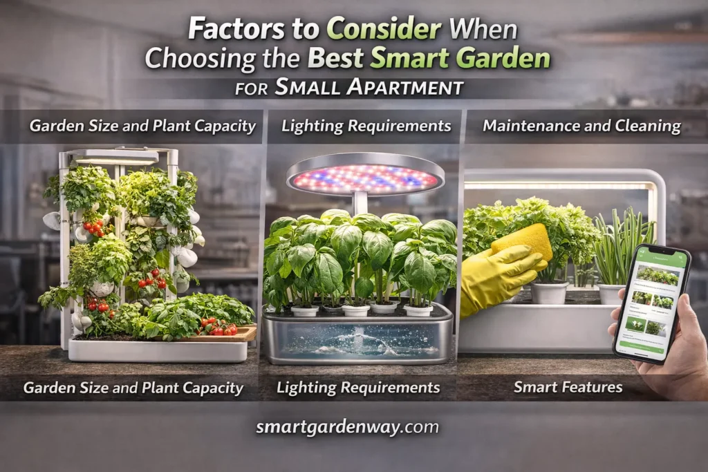 Factors to Consider When Choosing the Best Smart Garden for Small Apartment