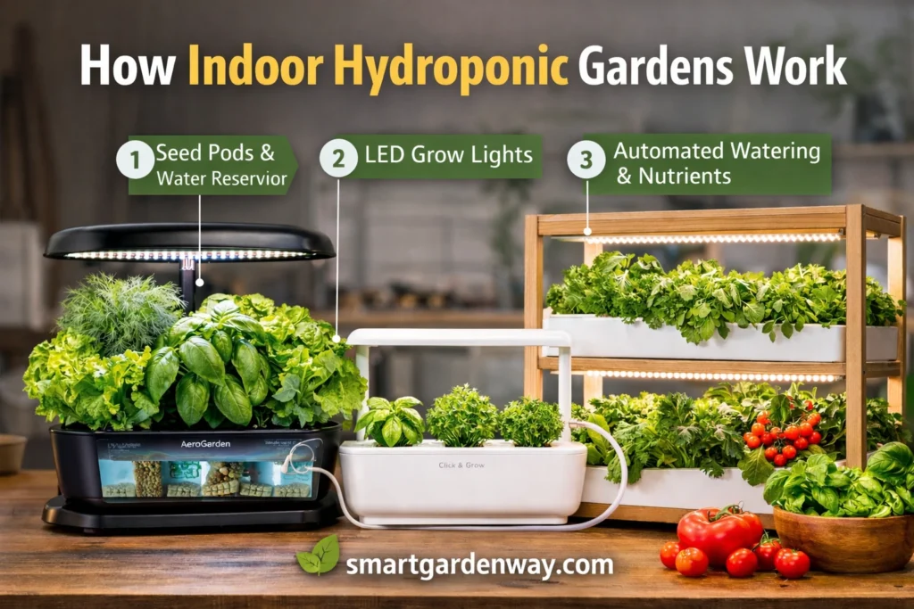 How Indoor Hydroponic Gardens Work