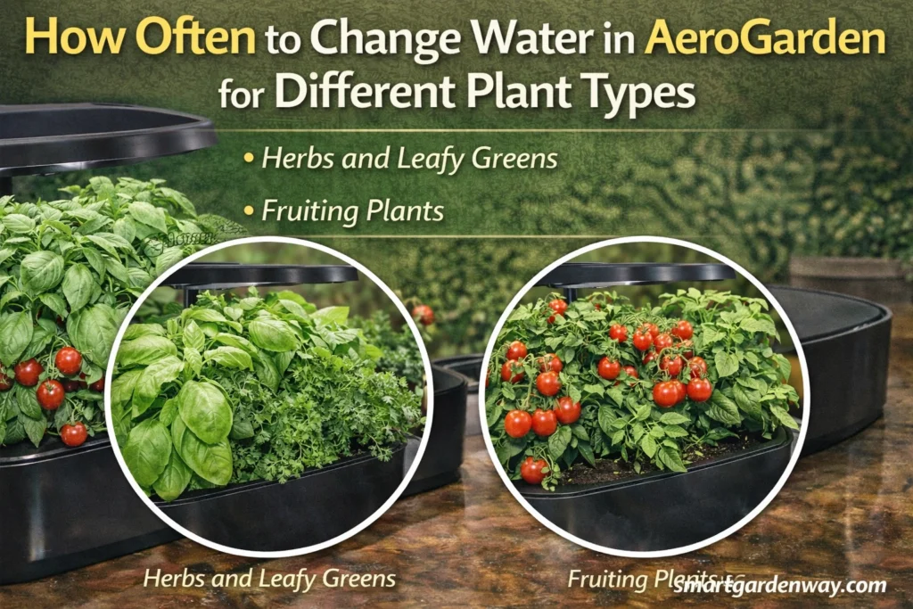 How Often to Change Water in AeroGarden for Different Plant Types