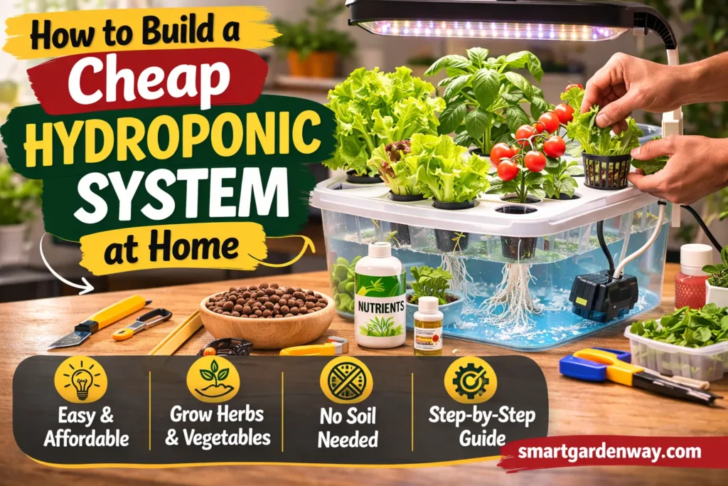 How to Build a Cheap Hydroponic System at Home