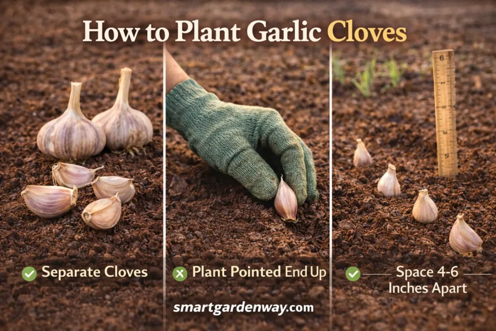 How to Plant Garlic Cloves