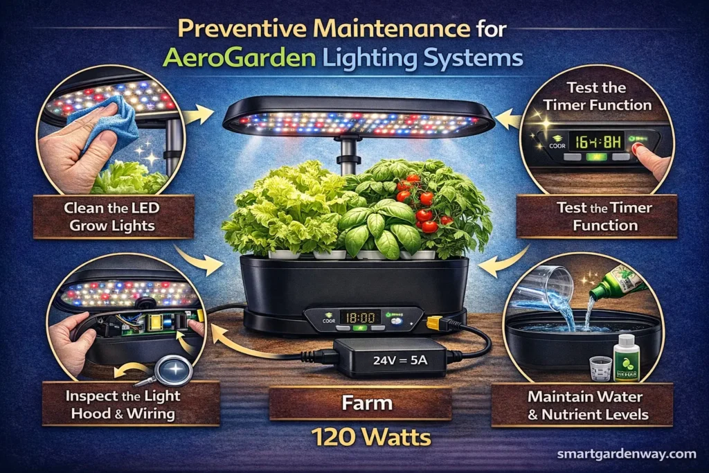 Preventive Maintenance for AeroGarden Lighting Systems