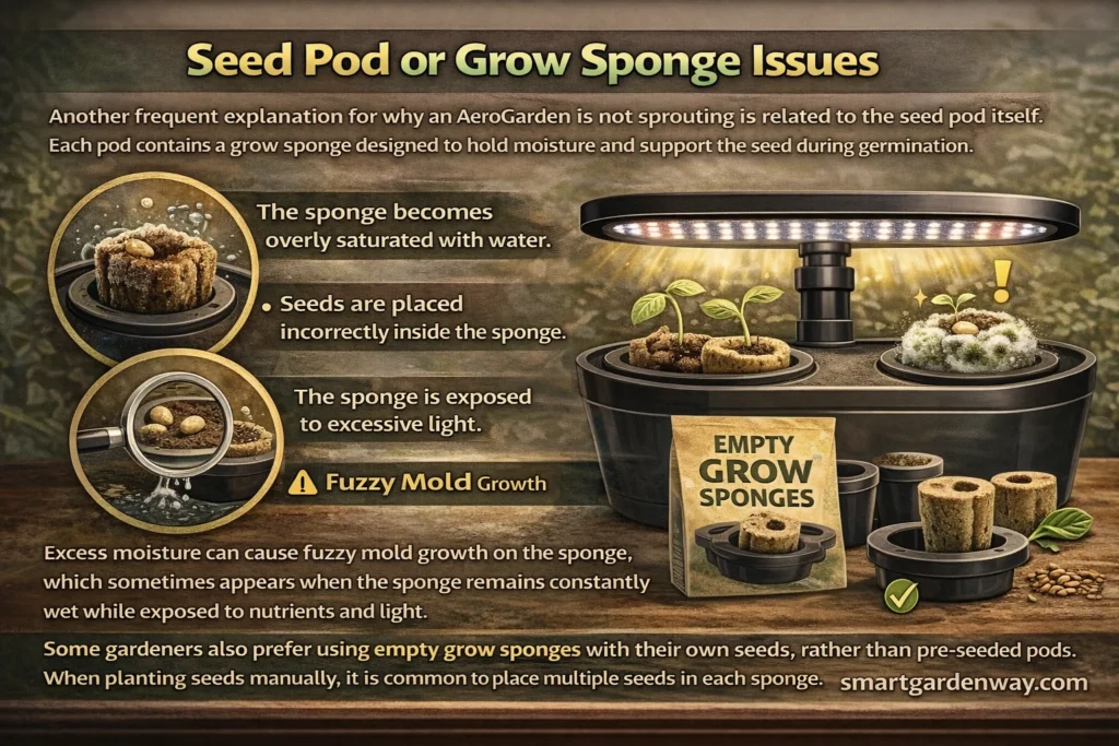 Seed Pod or Grow Sponge Issues
