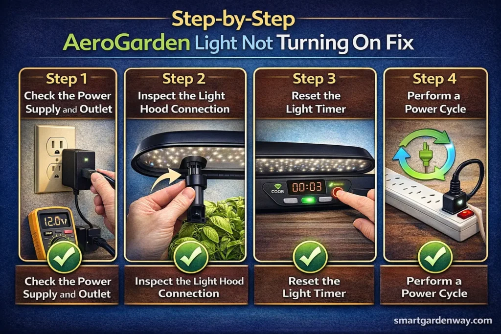 Step-by-Step Aerogarden Light Not Turning On Fix