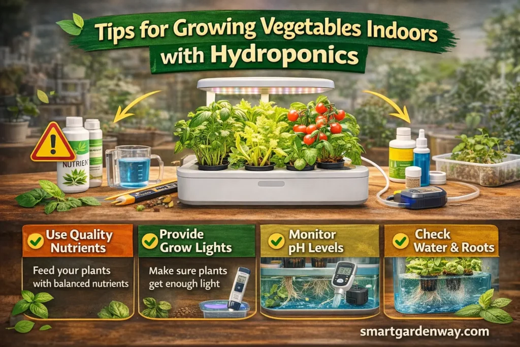 Tips for Growing Vegetables Indoors with Hydroponics