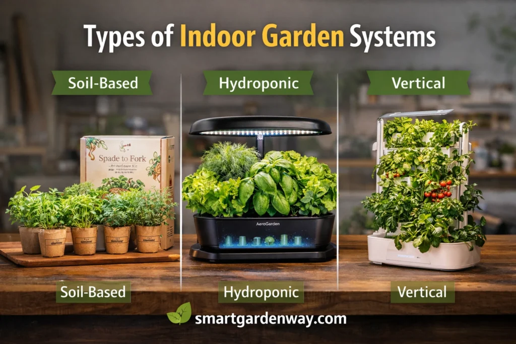 Types of Indoor Garden Systems