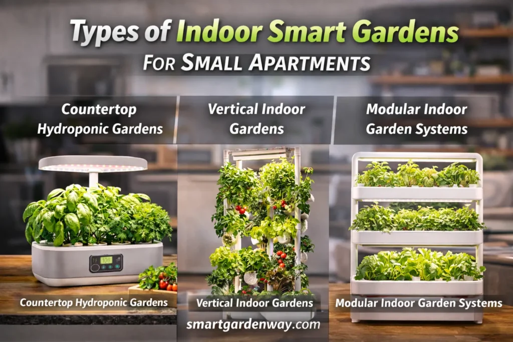 Types of Indoor Smart Gardens for Small Apartments