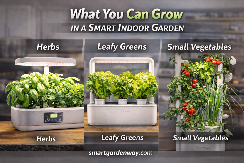 What You Can Grow in a Smart Indoor Garden